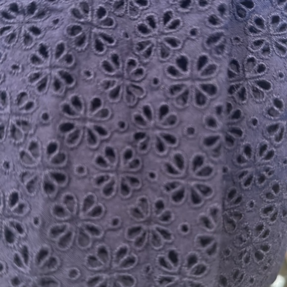 Manoush, French brand, navy eyelet, above the knee dress. Purchased in Paris. - Picture 4 of 4